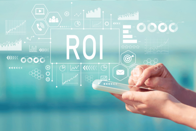 Marketing team analyzing campaign performance on computer